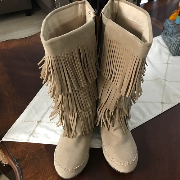 comfortview fringe boots